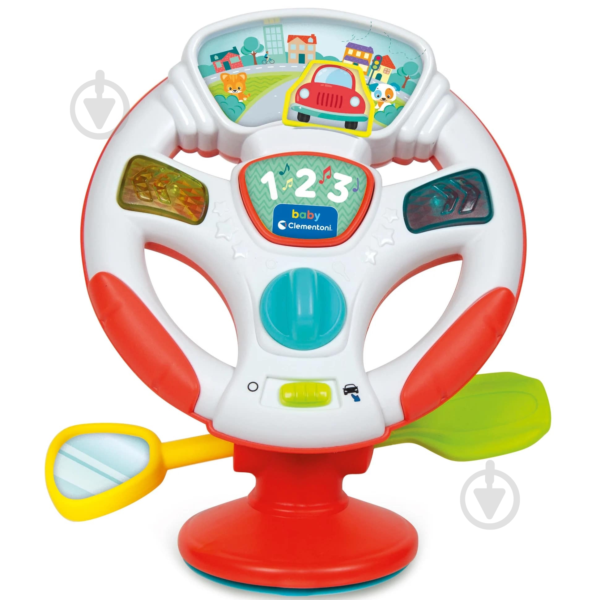 Игрушка на присосках Clementoni "Activity Steering Wheel" 17899 - фото 1