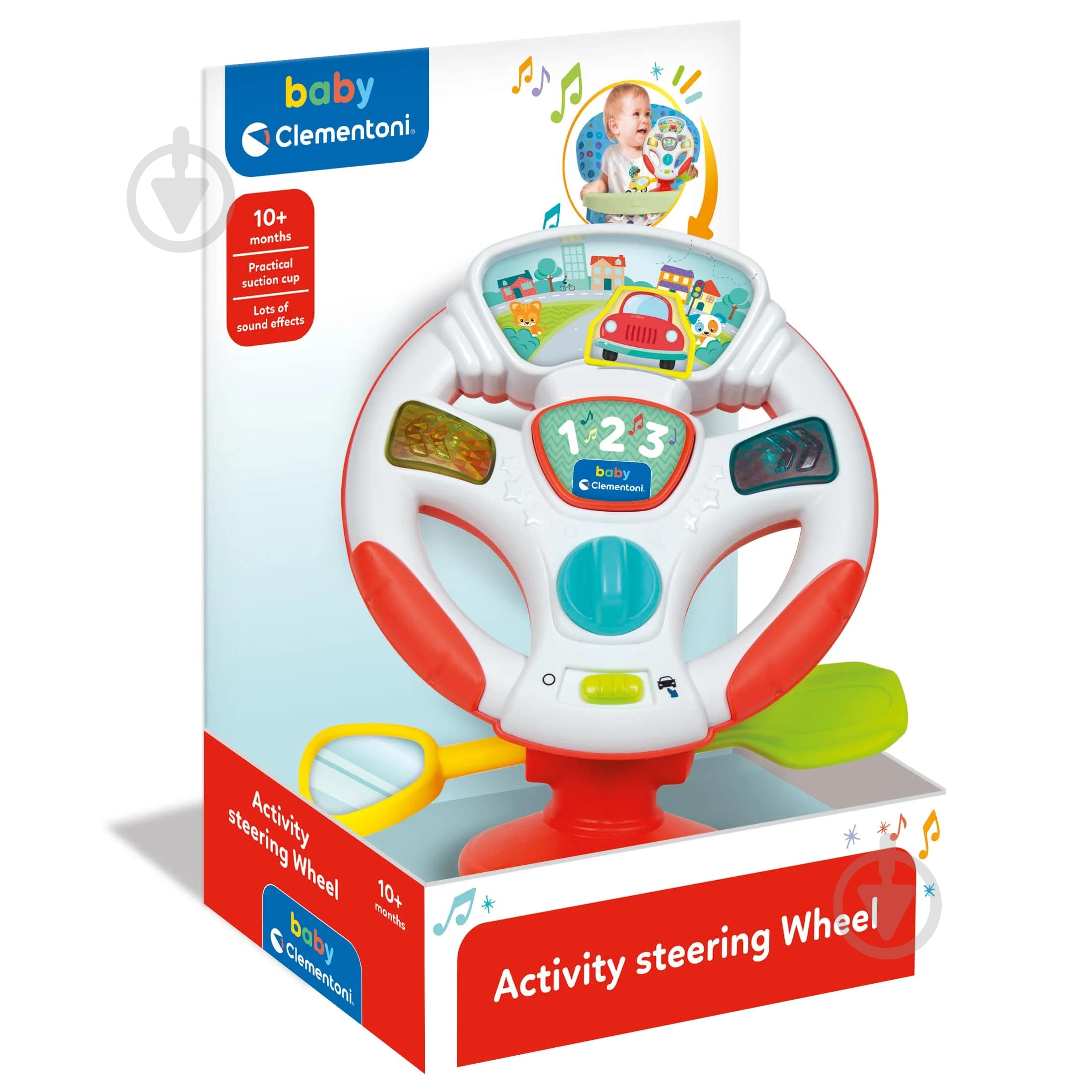 Игрушка на присосках Clementoni "Activity Steering Wheel" 17899 - фото 2
