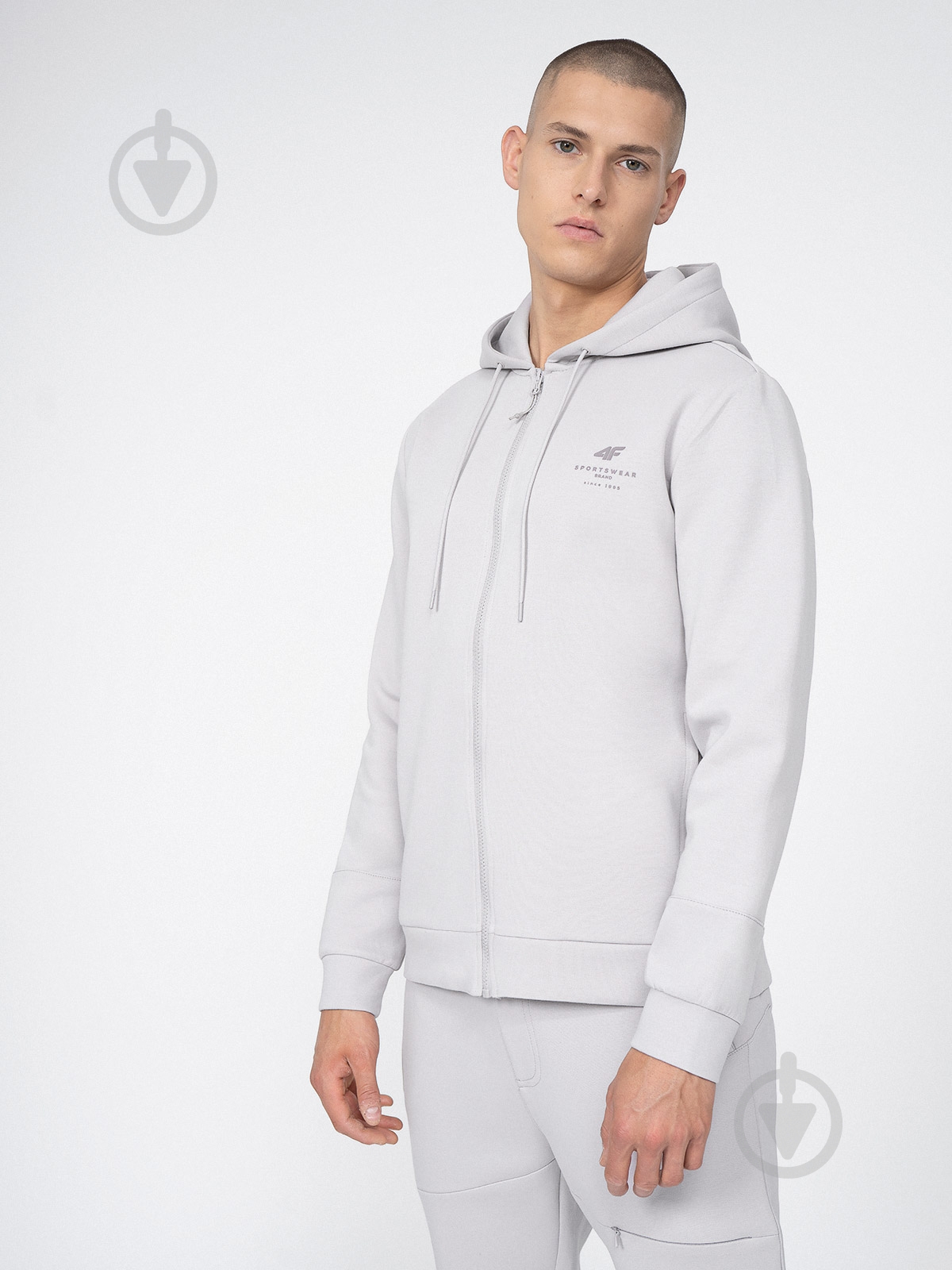 Джемпер 4F SWEATSHIRT M265 4FSS23TSWSM265-25S р.2XL серый - фото 1