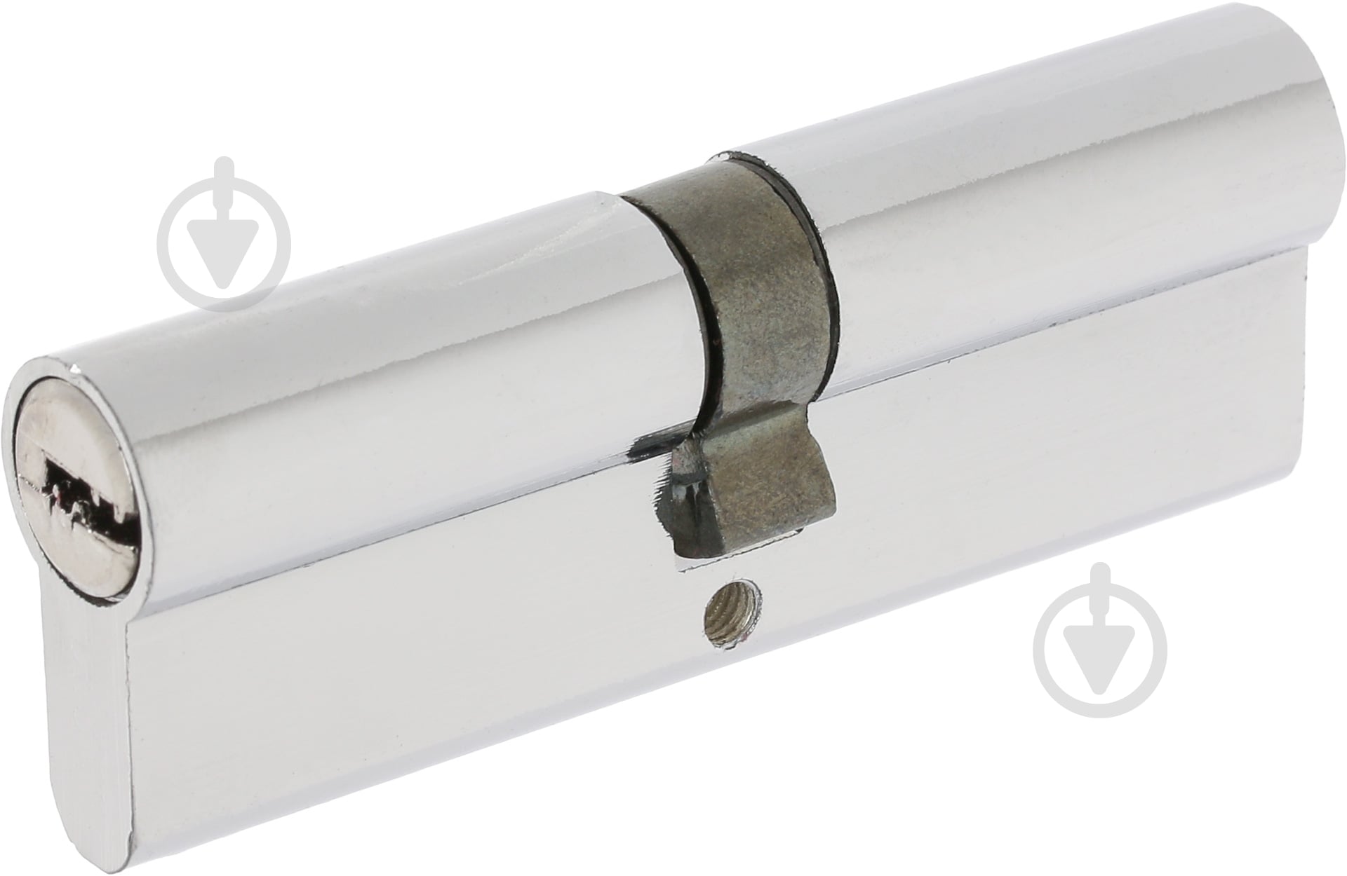 Цилиндр Bruno 45x45 ключ-ключ 90 мм хром - фото 1