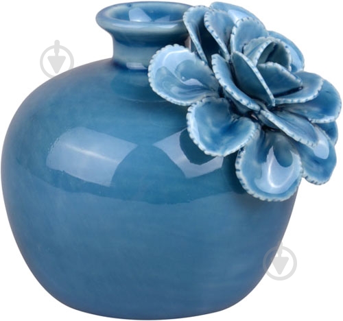 Ваза фарфоровая Lefard 9,6 см 919-163 9,6 см синяя 919-163 - фото 1 Ваза фарфоровая Lefard 9,6 см 919-163 9,6 см синяя 919-163 - фото 1