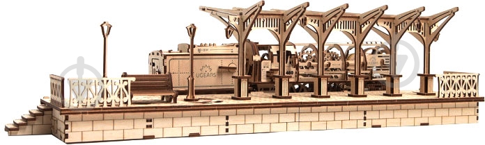 3D-конструктор Ukrainian Gears Перрон к локомотиву - фото 2 3D-конструктор Ukrainian Gears Перрон к локомотиву - фото 2