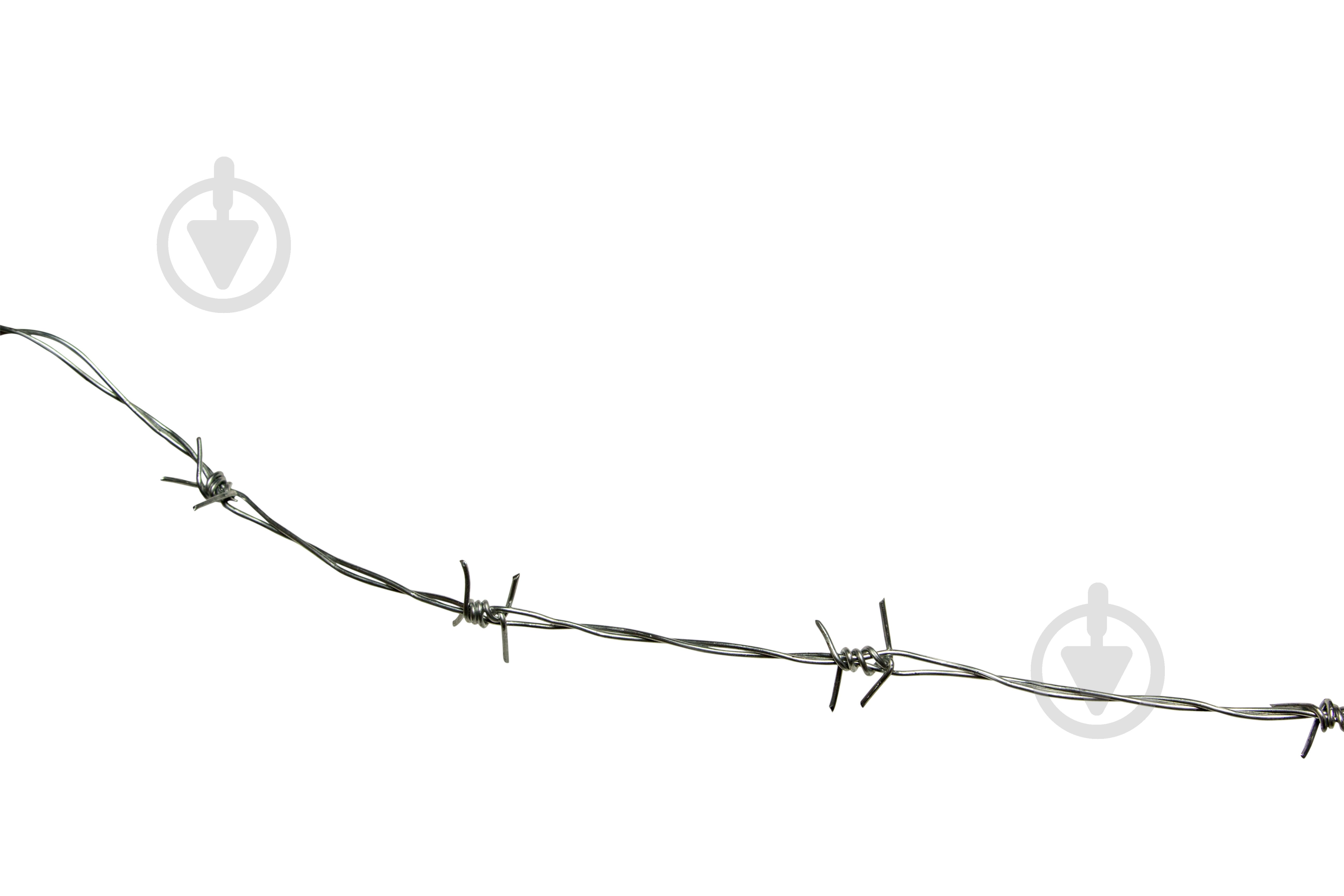 Проволока колючая двухосновная тип IOWA 1,7x1,5x102 мм (10 кг 186 м.п. +-5%) цинк - фото 2
