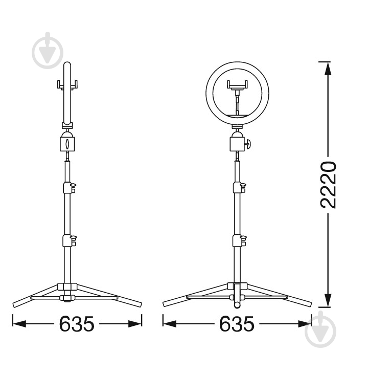 Светильник кольцевой Ledvance Linear LED Mobile Ring Tripod - фото 5