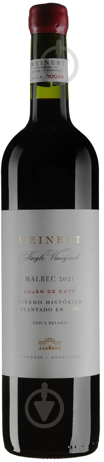 Вино Weinert Malbec 2021 0,75 л - фото 1