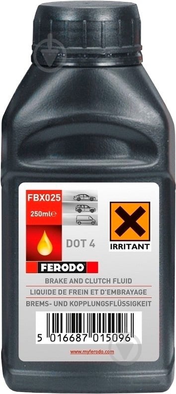 Тормозная жидкость FERODO DOT-4 0,25 л (FBX025) - фото 1