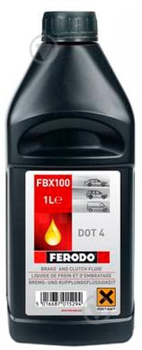 Тормозная жидкость FERODO DOT-4 1 л (FE FBX100) - фото 1 Тормозная жидкость FERODO DOT-4 1 л (FE FBX100) - фото 1
