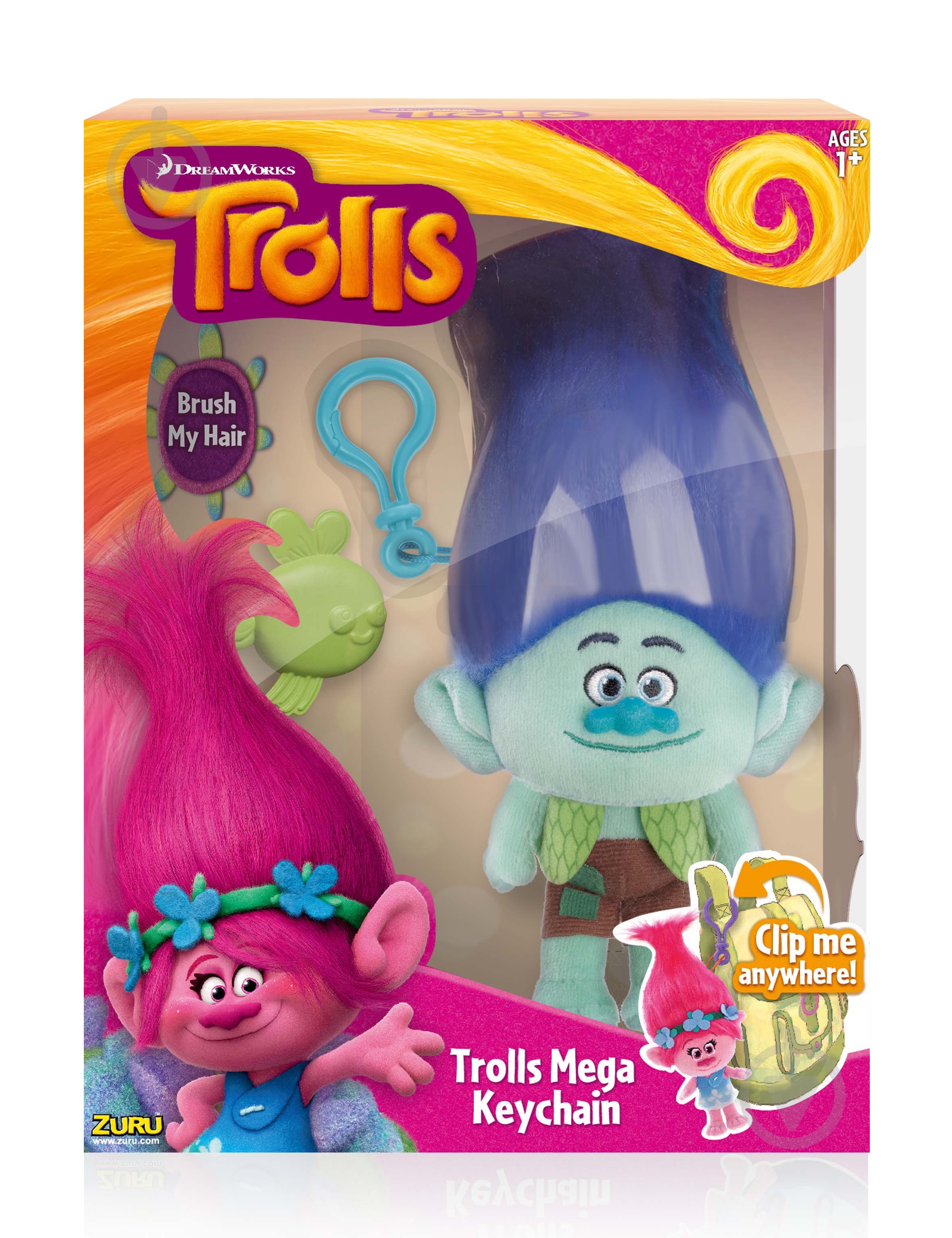 Игрушка Zuru Тролли True Coloe Branch 26 см разноцветный 6202B - фото 1