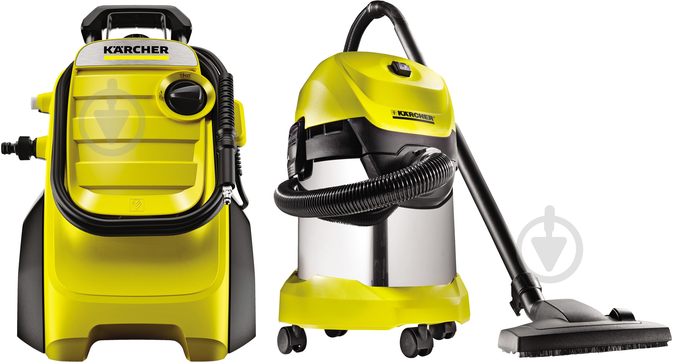 Комплект Karcher мінімийка K4 Compact + пилосос WD3 Prenium 9.611-700.0 - фото 1 Комплект Karcher мінімийка K4 Compact + пилосос WD3 Prenium 9.611-700.0 - фото 1