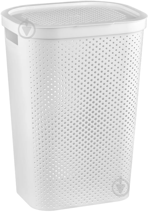 Кошик для білизни Curver INFINITY 440x350x600 мм 60 л білий - фото 1