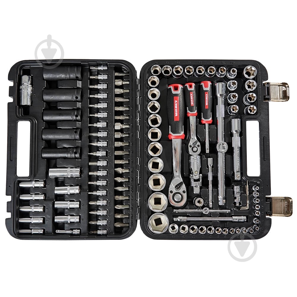 Набір головок Vitals 1/4″ и 1/2″ 111 предметів Master Impact + Superlock 1/2”(M)x1/4”(M) 111 шт. 186169 - фото 7