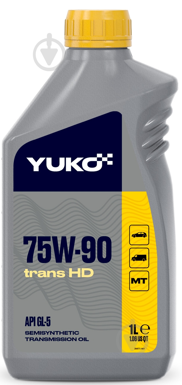 Масло трансмиссионное YUKO (VUKO) Trans 75W-90 1 л - фото 1
