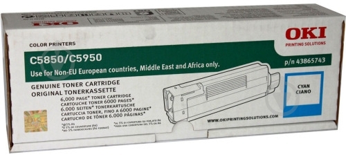 Картридж OKI Toner-C-C5850/5950-6K - фото 1 Картридж OKI Toner-C-C5850/5950-6K - фото 1