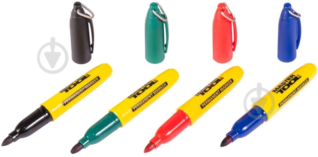 Набор маркеров MasterTool 4 шт. 14-1822 - фото 2 Набор маркеров MasterTool 4 шт. 14-1822 - фото 2