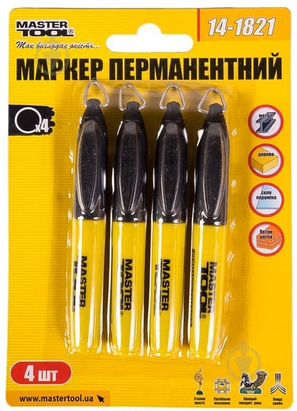 Набор маркеров MasterTool 4 шт. 14-1821 - фото 1