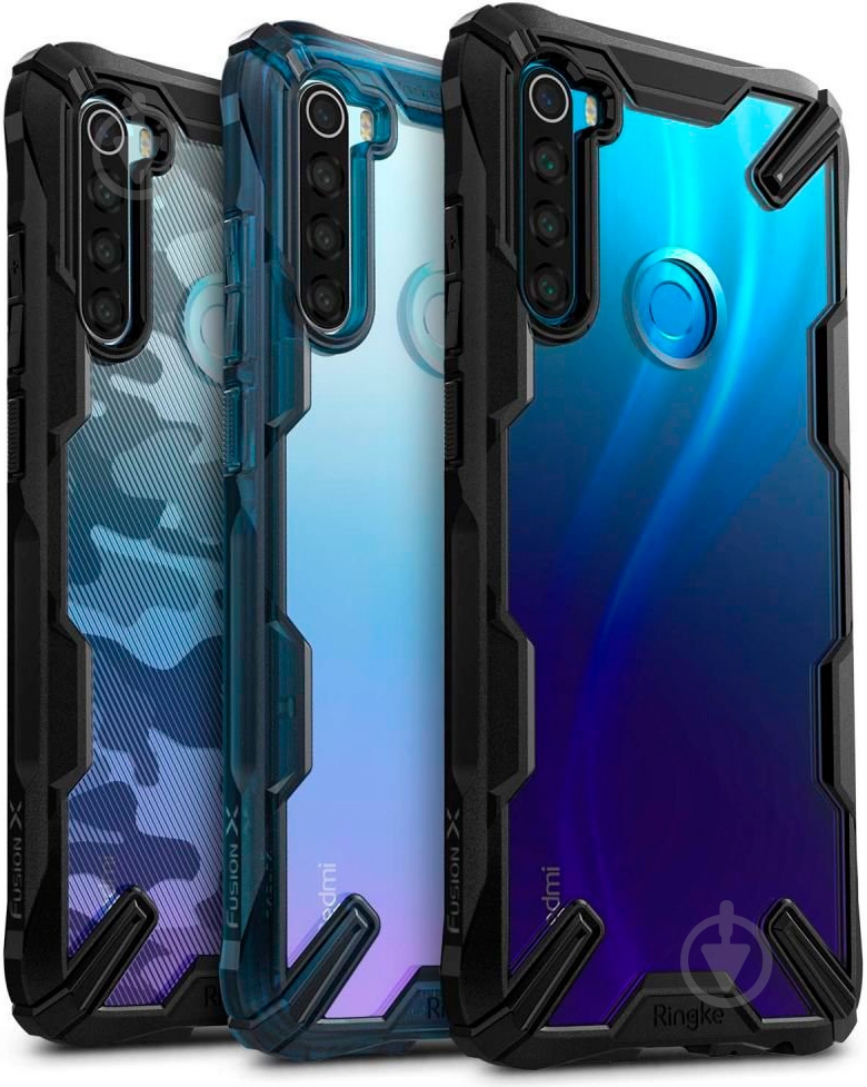 Чехол Ringke Fusion X Design Camo Black для Xiaomi Redmi Note 8 - фото 8