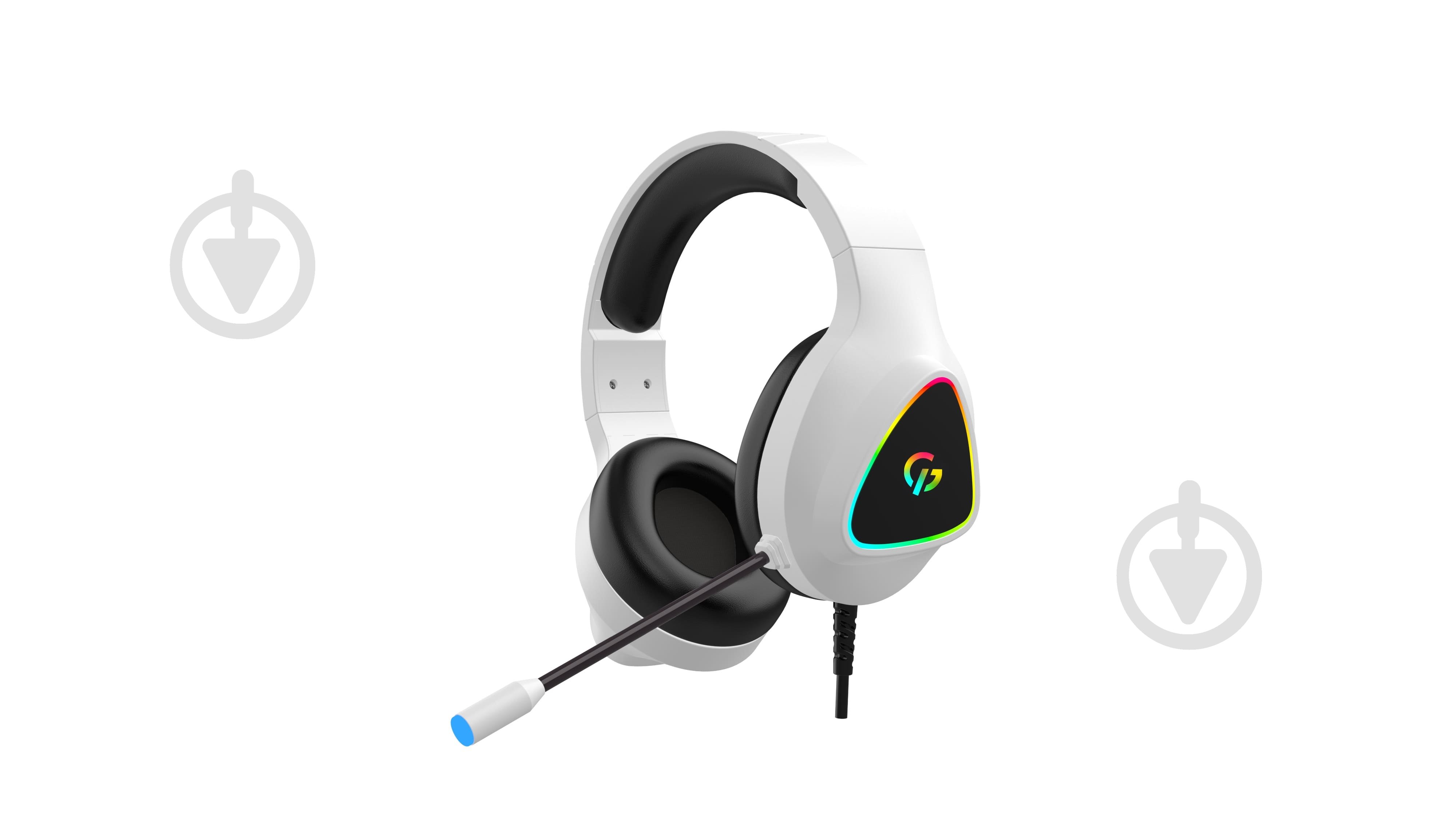 Гарнітура ігрова GamePro HS615 RGB white (HS615) - фото 2