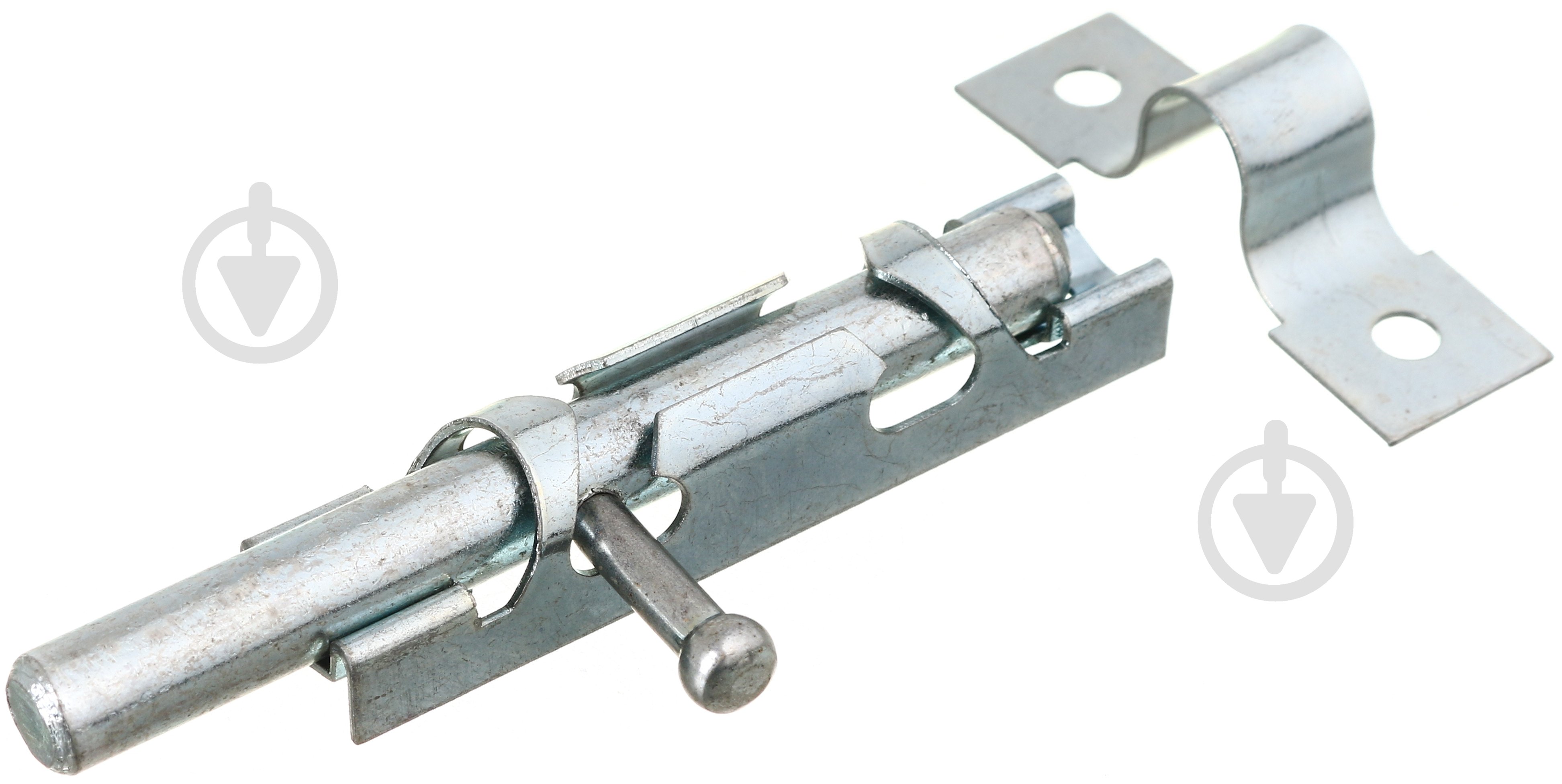 Шпингалет ЗТ-8 90006089 серебряный 12 мм - фото 1