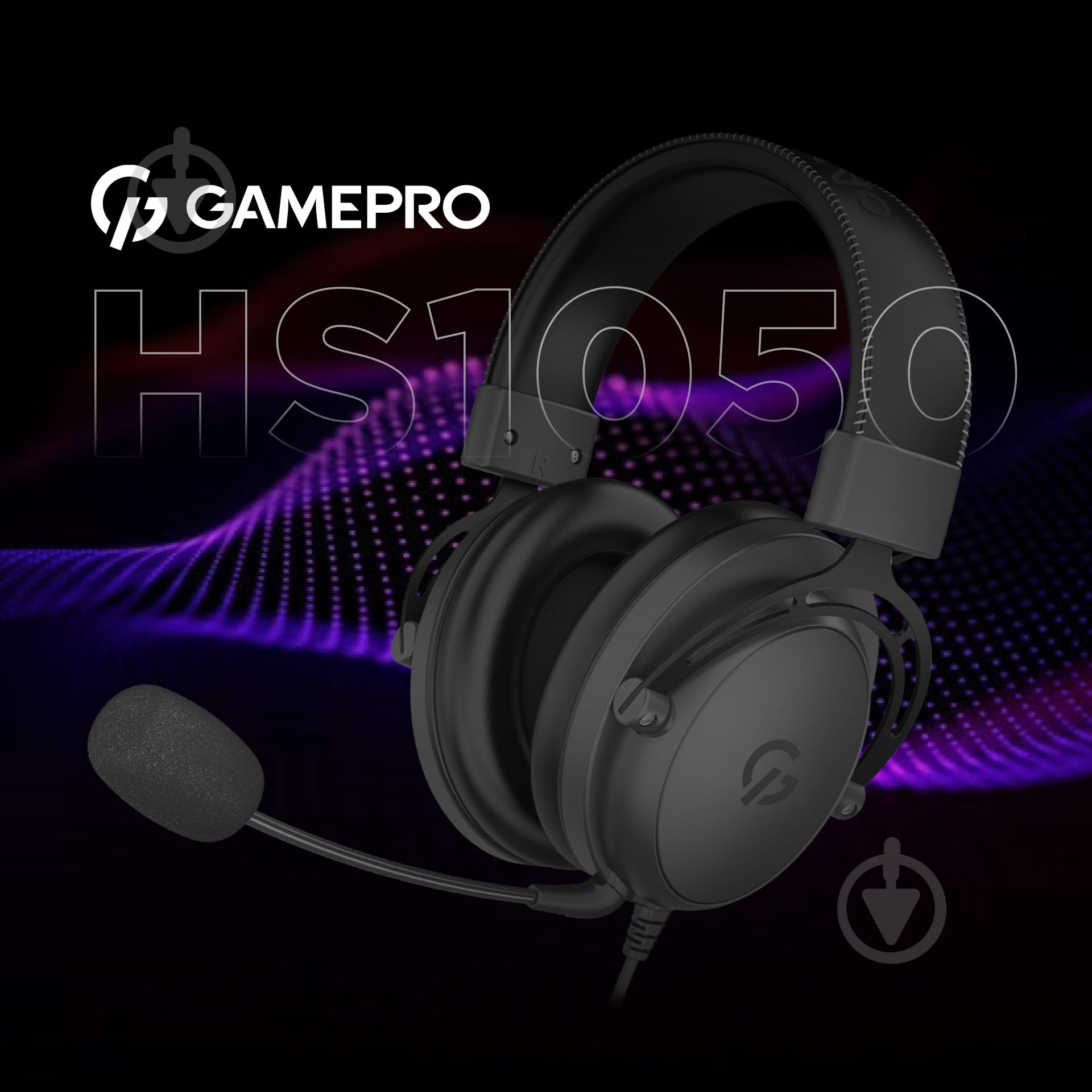 Гарнитура игровая GamePro HS1050 black (HS1050) - фото 2 Гарнитура игровая GamePro HS1050 black (HS1050) - фото 2