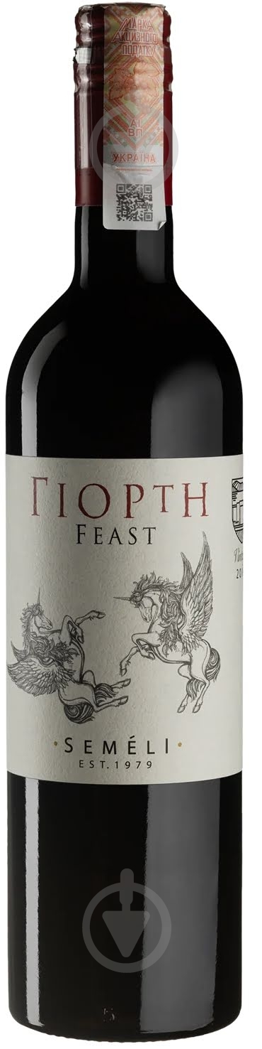 Вино Semeli Γιορτη Feast Red 2019 0,75 л - фото 1 Вино Semeli Γιορτη Feast Red 2019 0,75 л - фото 1