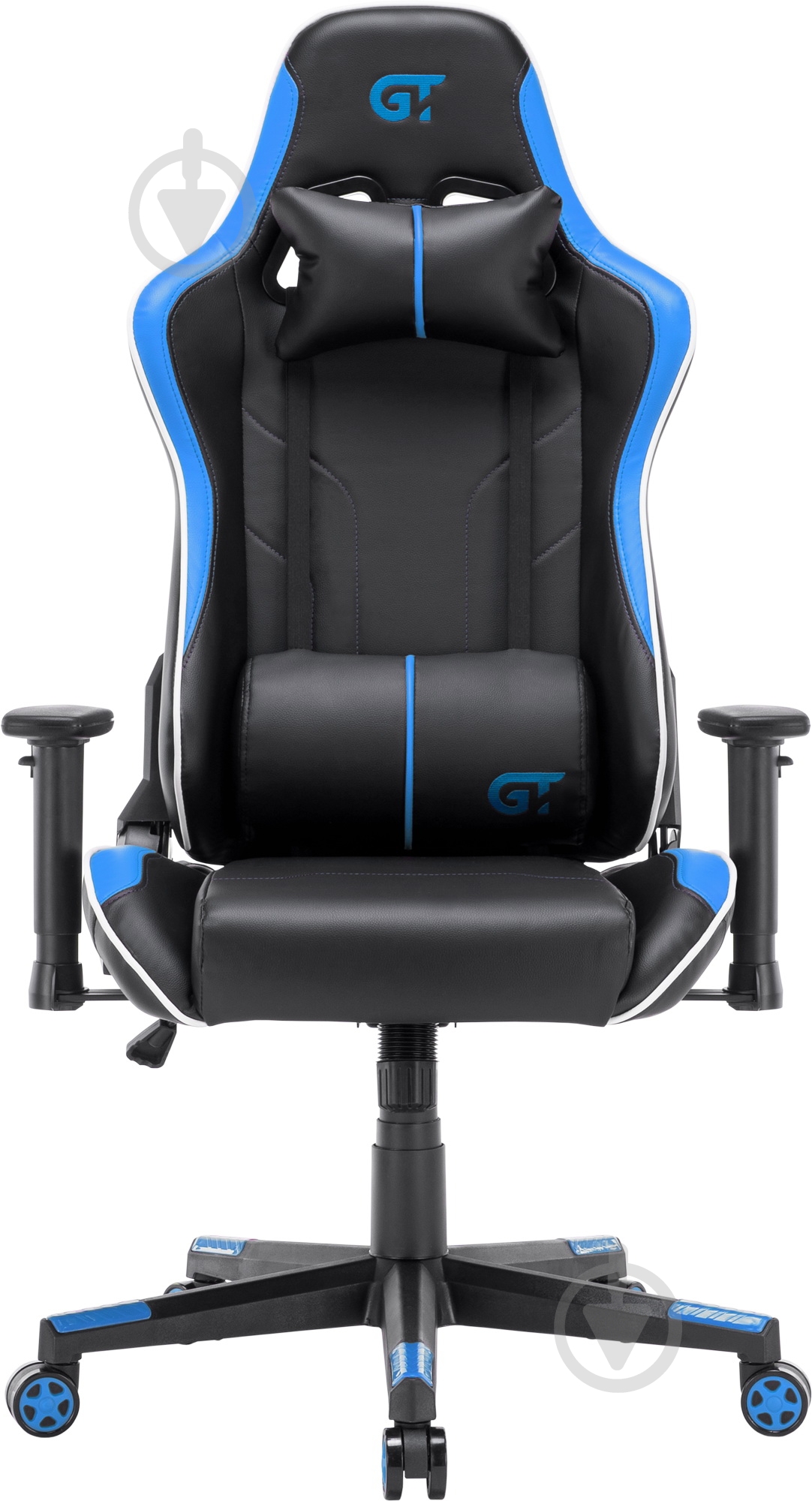 Кресло GT Racer X-2528 черно-синий - фото 2