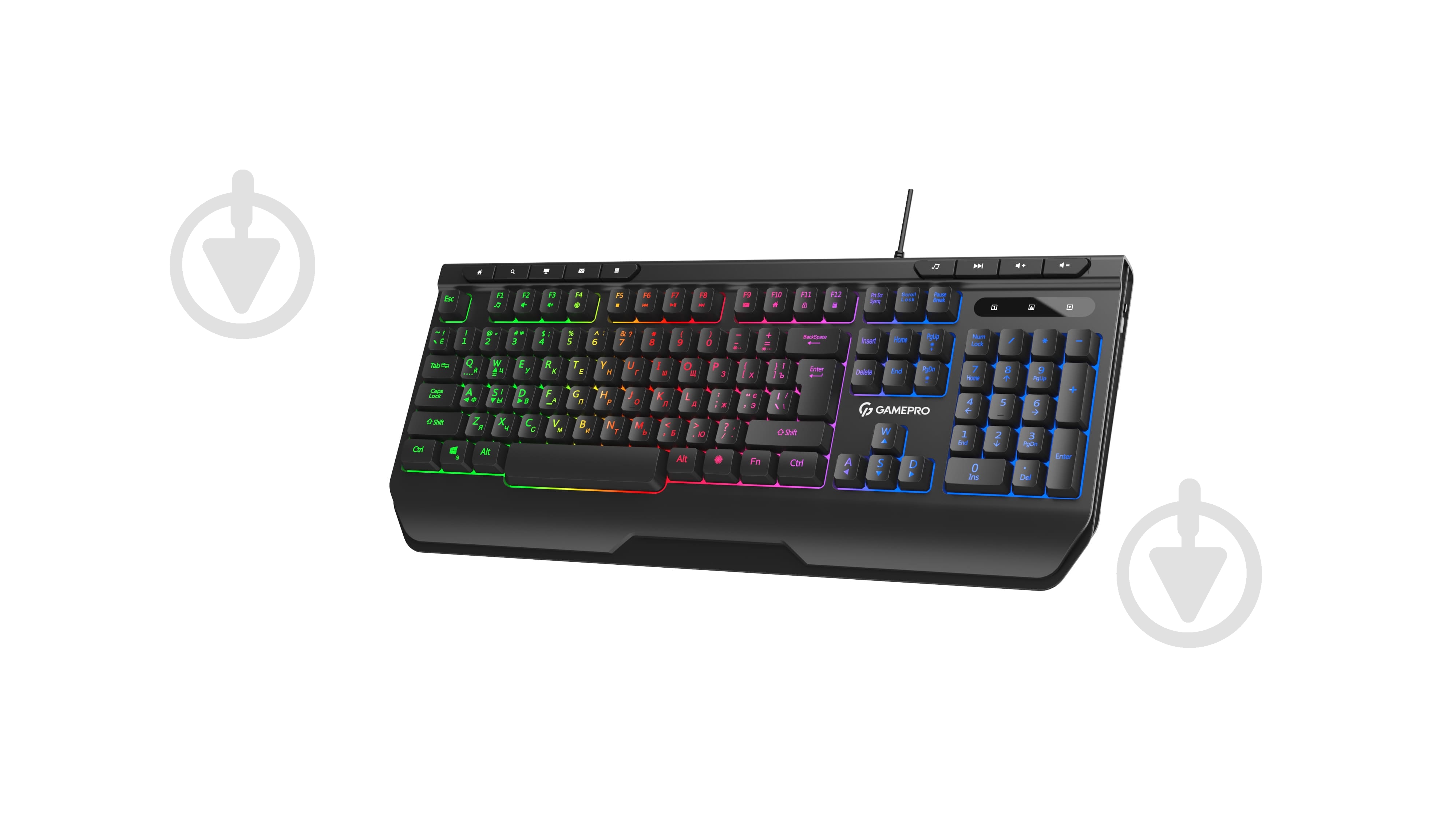 Клавіатура ігрова GamePro GK550 USB (GK550) black - фото 3