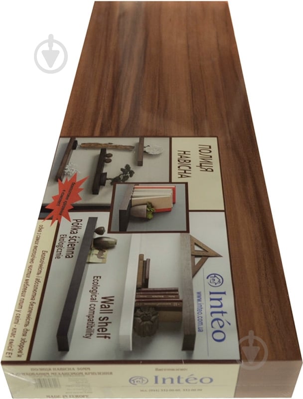 Полка Inteo 600x600x50 мм орех - фото 2