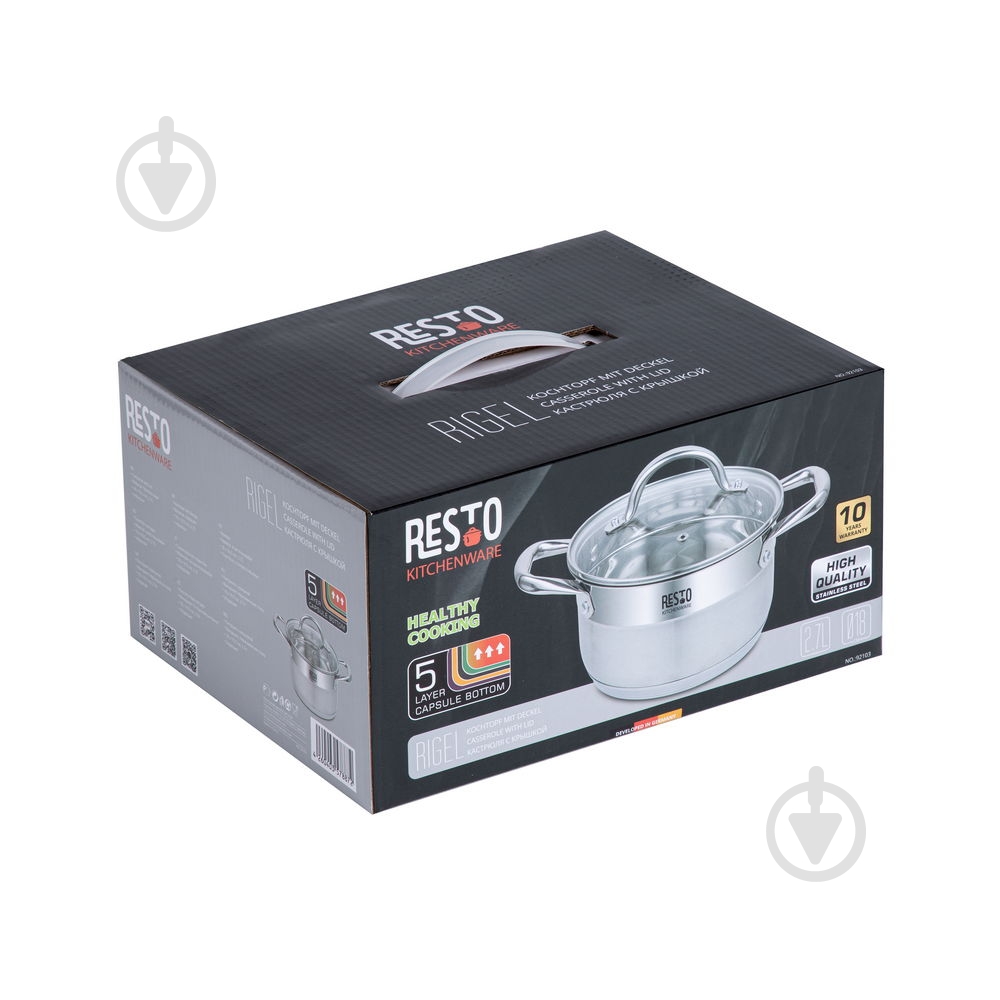 Кастрюля RESTO 18 см, 2.7 л 92103 - фото 9 Кастрюля RESTO 18 см, 2.7 л 92103 - фото 9