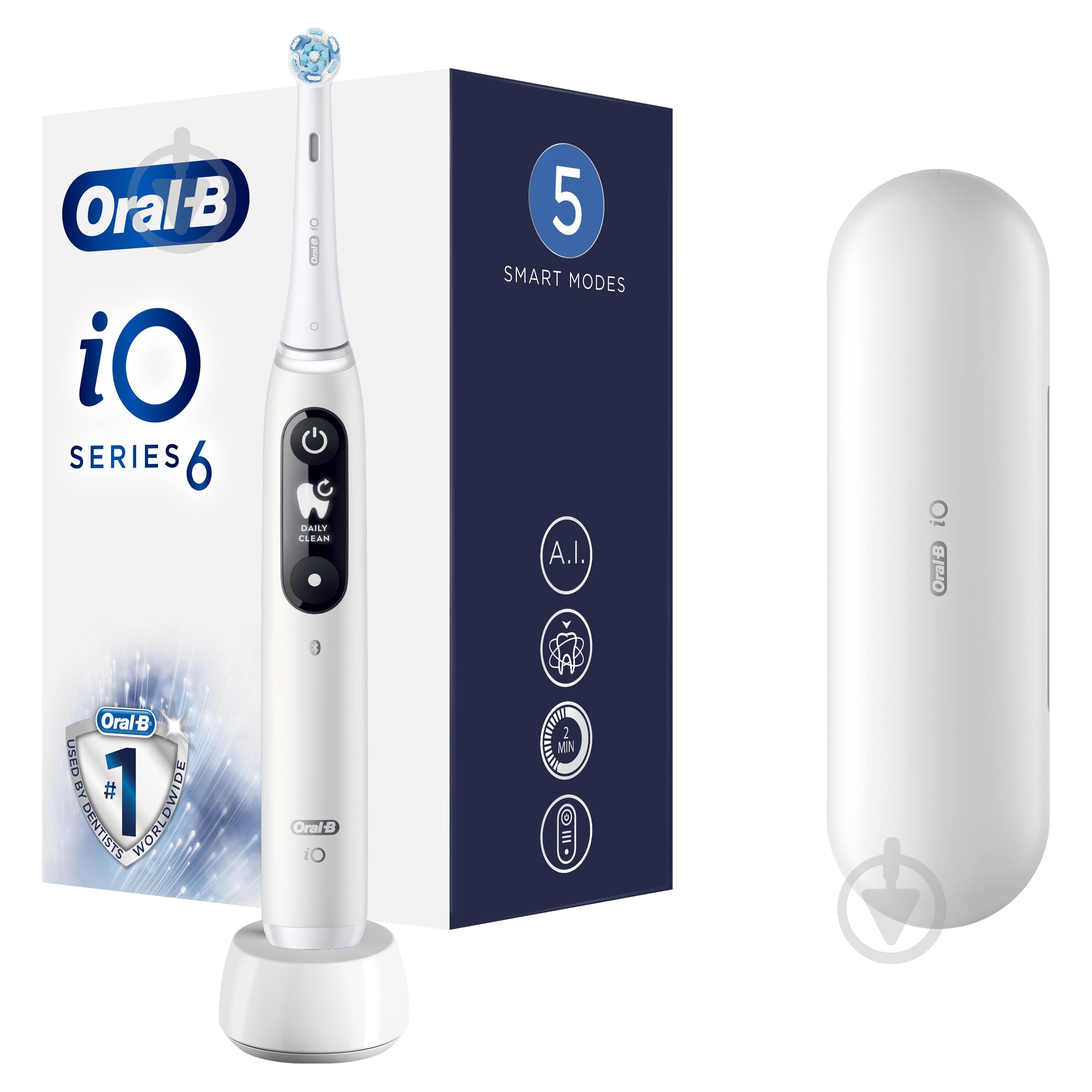 Oral-B iOシリーズ 6 ホワイト 本体プラス替え1セット ᐉ Электрическая зубная щетка Oral-B iO Серія 6 белая • Купить в