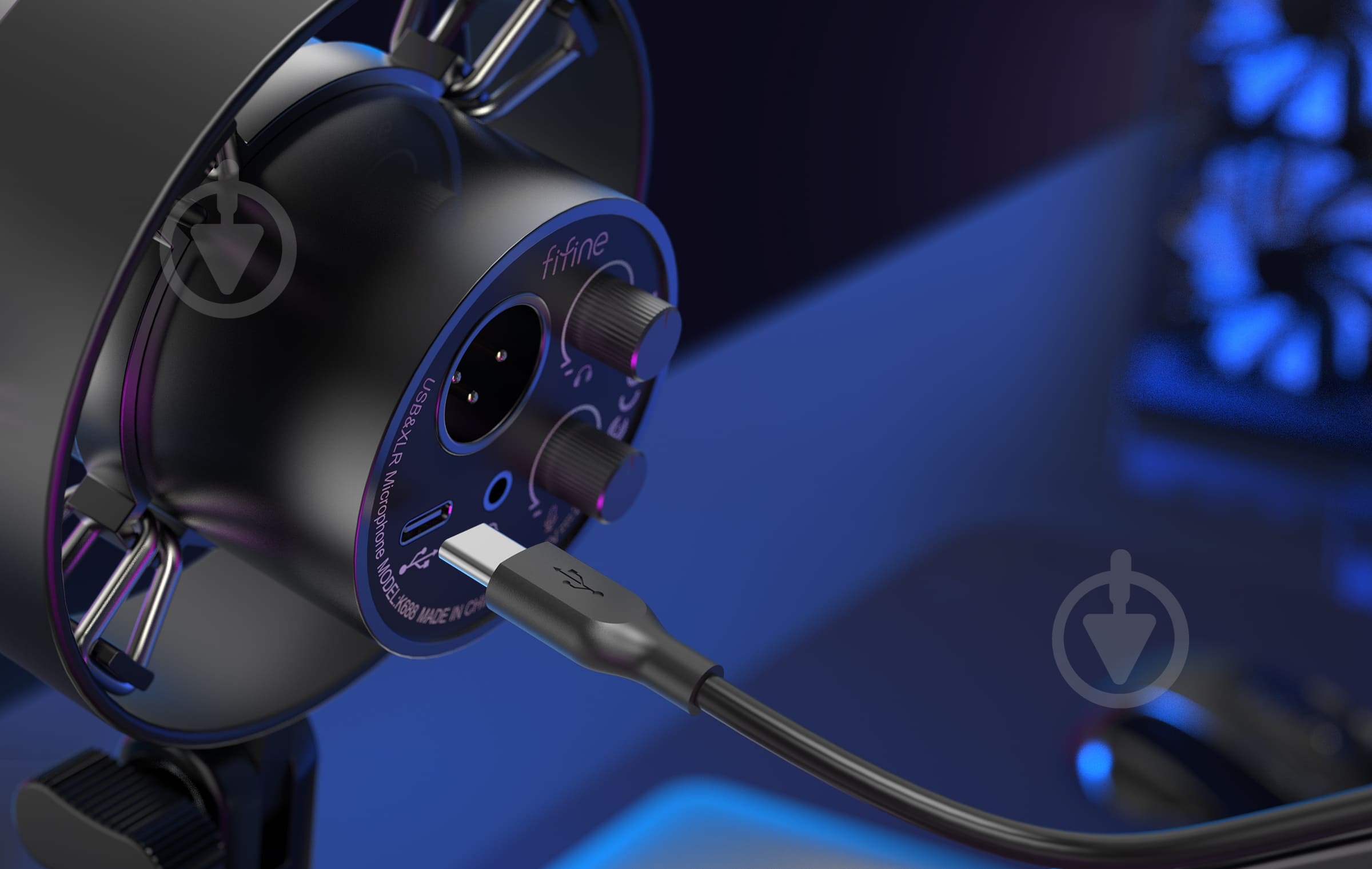 Микрофон FIFINE XLR/USB K688 (K688) - фото 8 Микрофон FIFINE XLR/USB K688 (K688) - фото 8