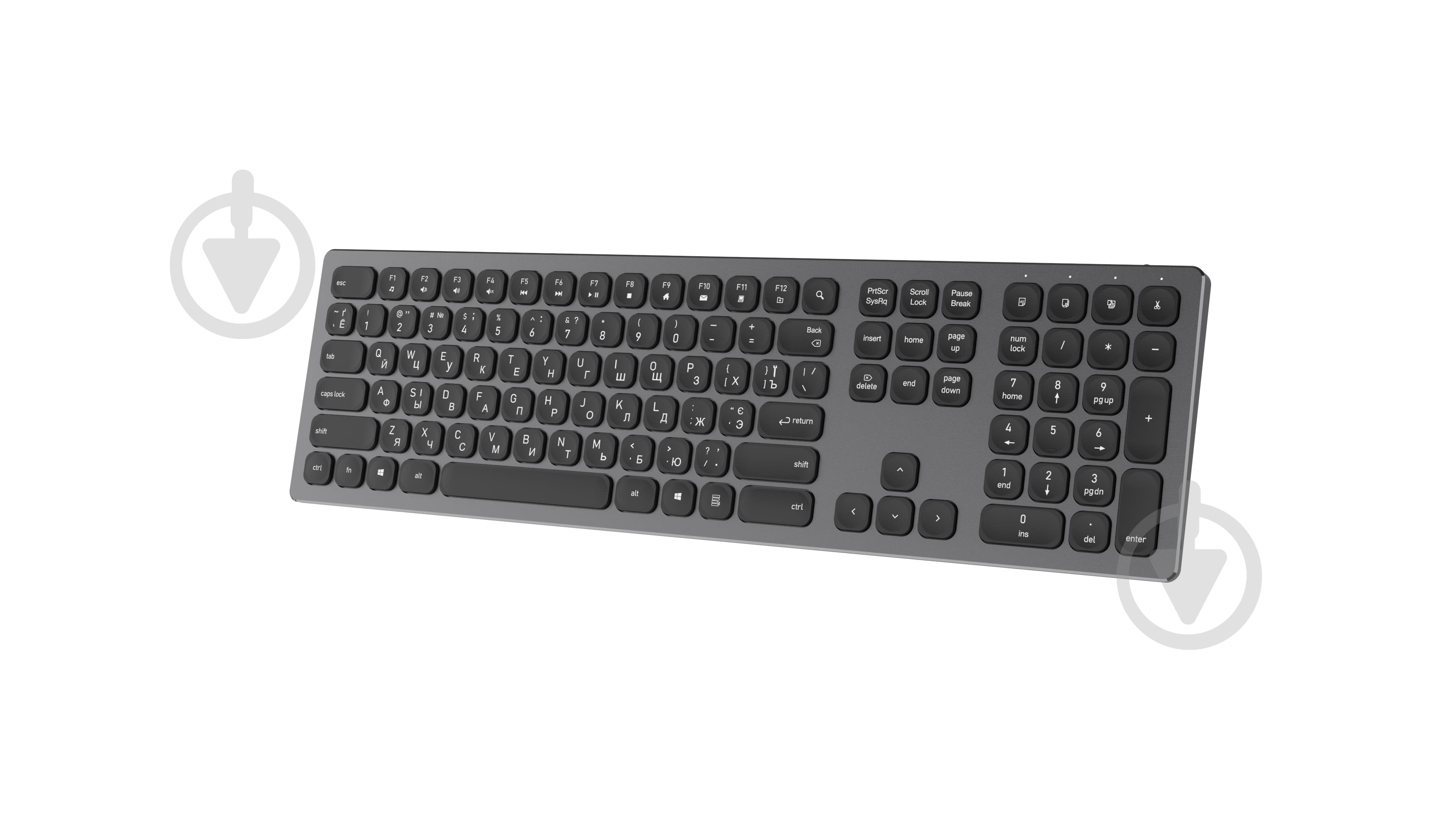 Клавіатура бездротова OfficePro SK1550 Wireless (SK1550B) black - фото 3