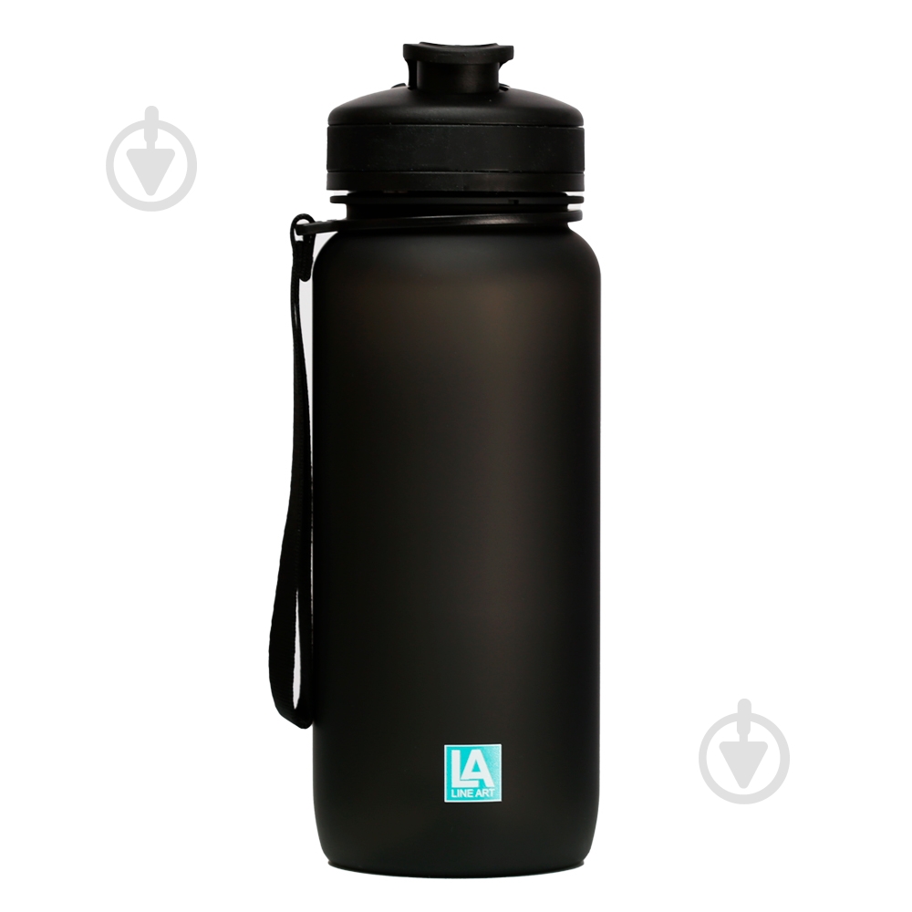 Пляшка для води Line Art Flores 650 мл чорна - фото 3 Пляшка для води Line Art Flores 650 мл чорна - фото 3