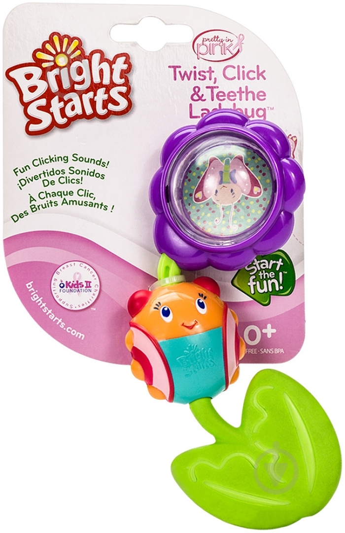 Прорезыватель Bright Starts Божья коровка 9285 - фото 2 Прорезыватель Bright Starts Божья коровка 9285 - фото 2