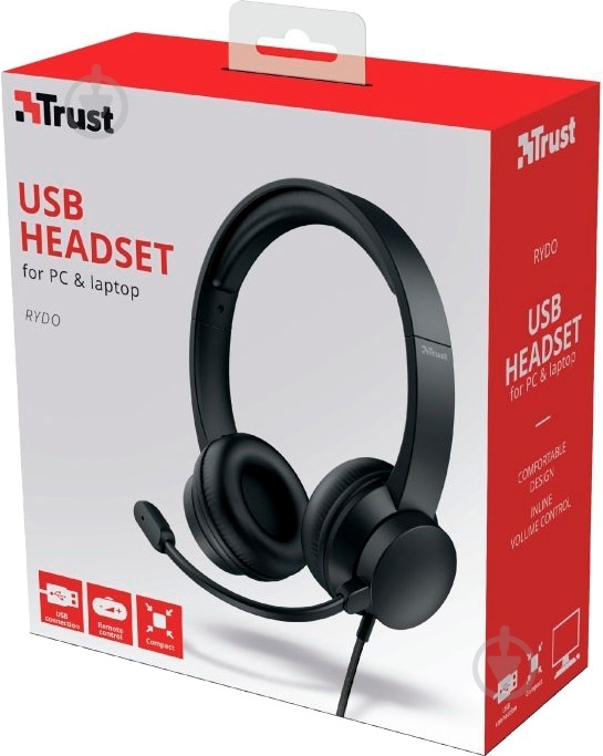 Гарнітура Trust Rydo On-Ear black (24133) - фото 9