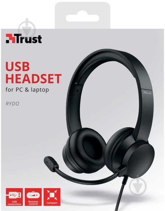 Гарнітура Trust Rydo On-Ear black (24133) - фото 8
