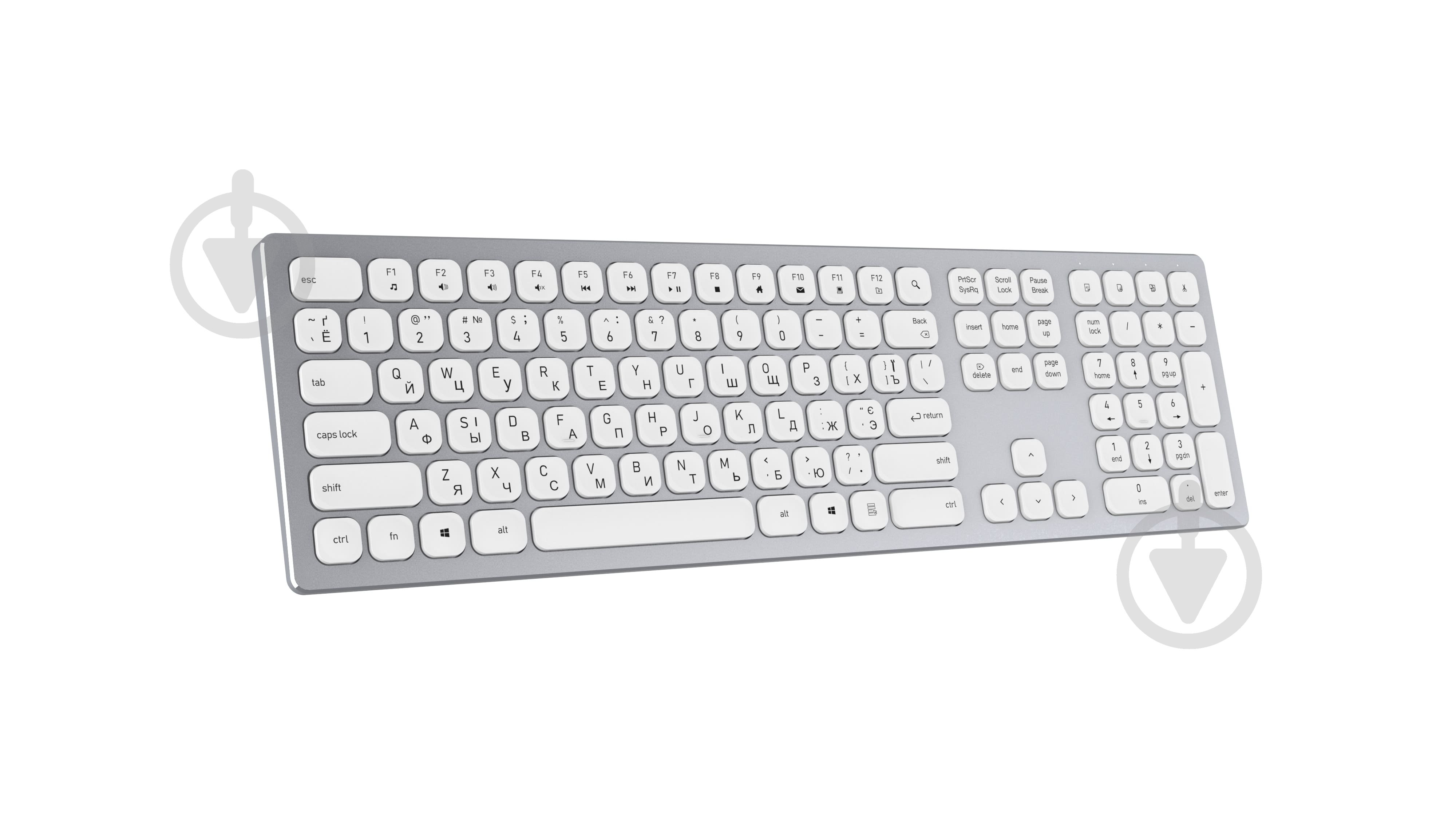Клавіатура бездротова OfficePro SK1550 Wireless (SK1550W) white - фото 3