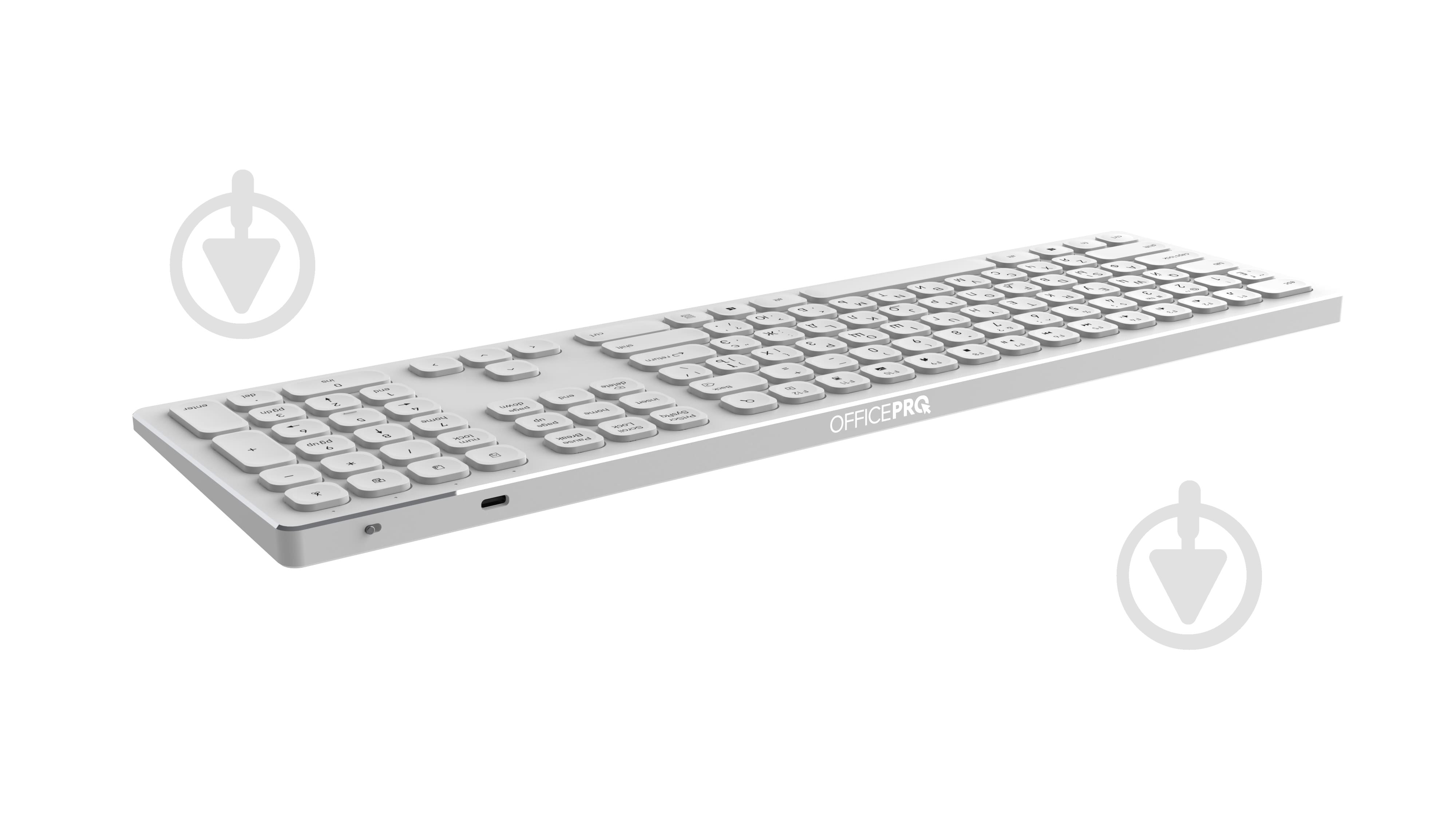 Клавіатура бездротова OfficePro SK1550 Wireless (SK1550W) white - фото 4