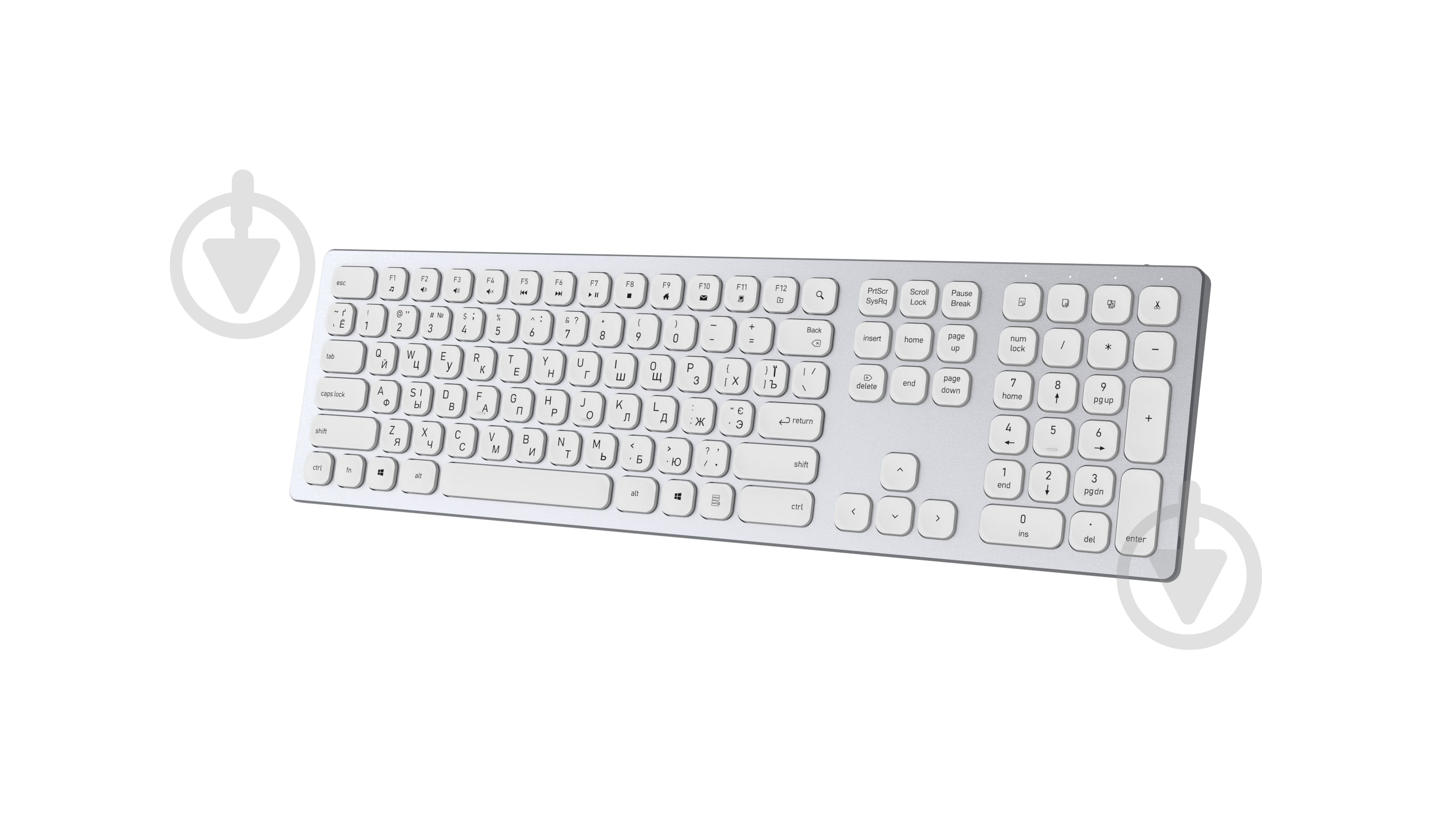Клавіатура бездротова OfficePro SK1550 Wireless (SK1550W) white - фото 2
