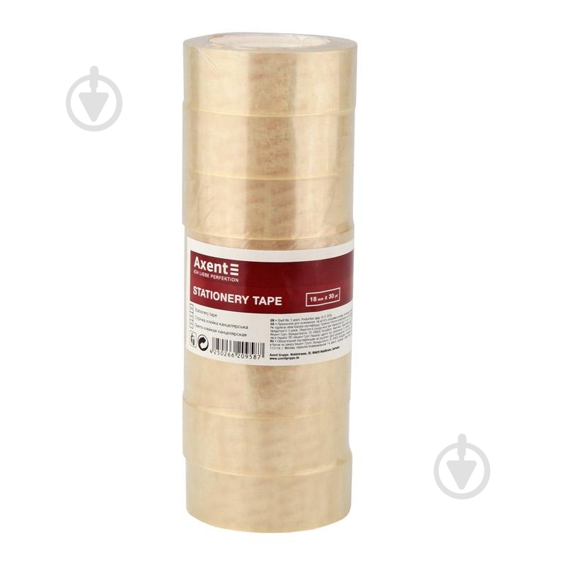 Лента клейкая 18 мм x 30 ярд 40 мкм (арт. 3015-a) Axent - фото 2