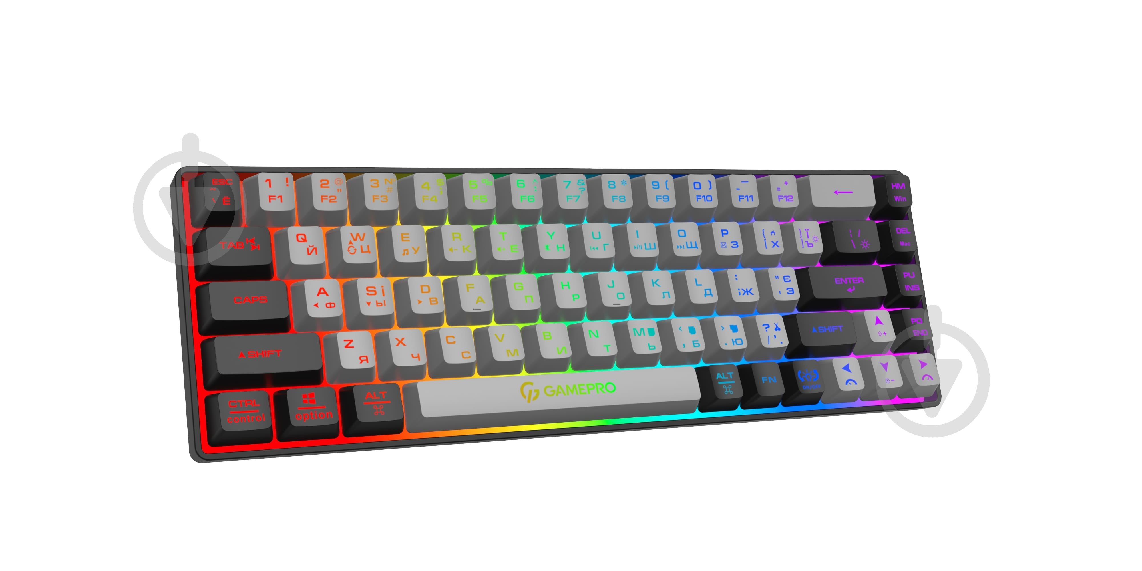 Клавіатура бездротова GamePro GK935 USB (GK935) black/grey - фото 2
