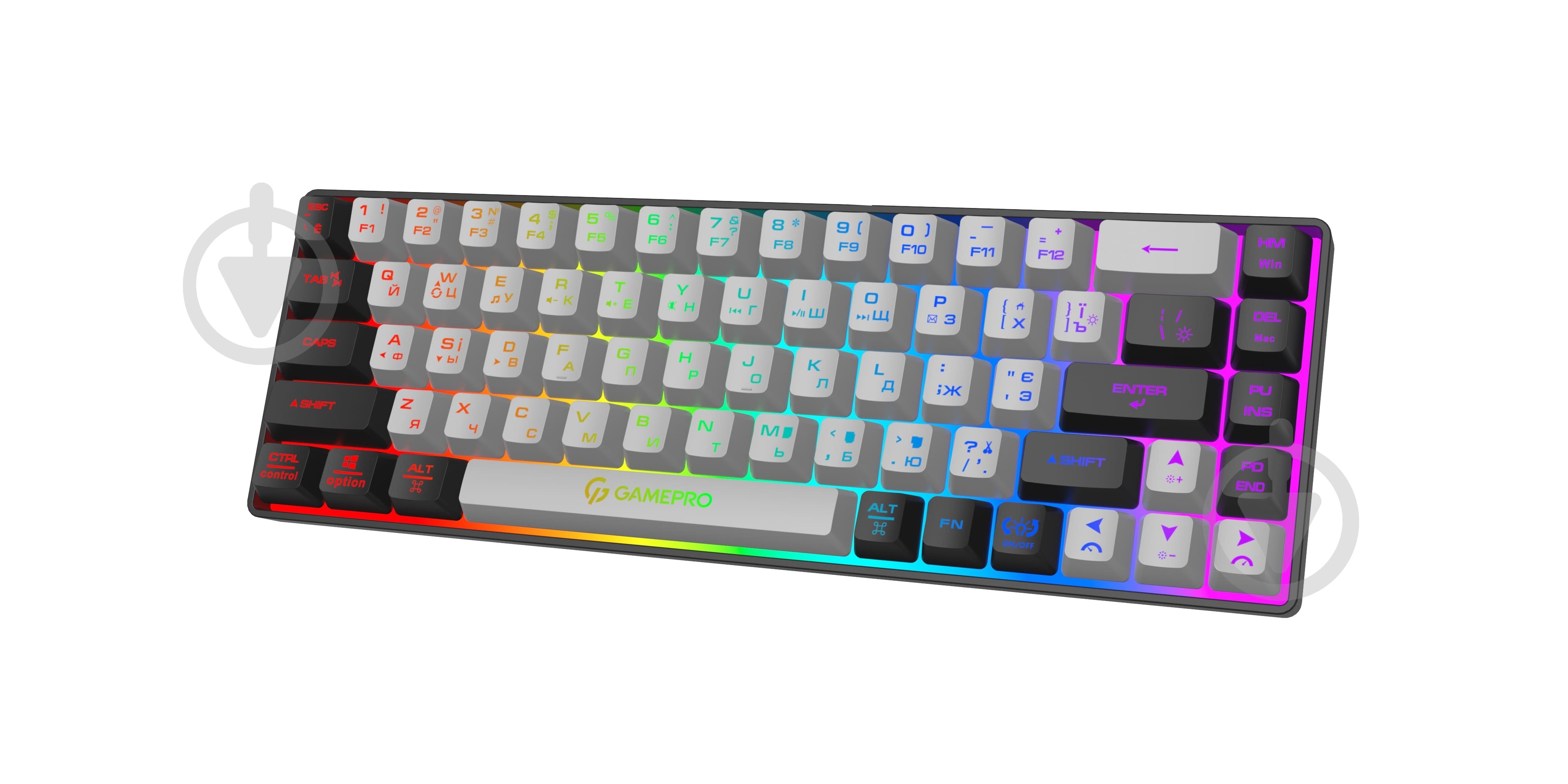 Клавіатура бездротова GamePro GK935 USB (GK935) black/grey - фото 3