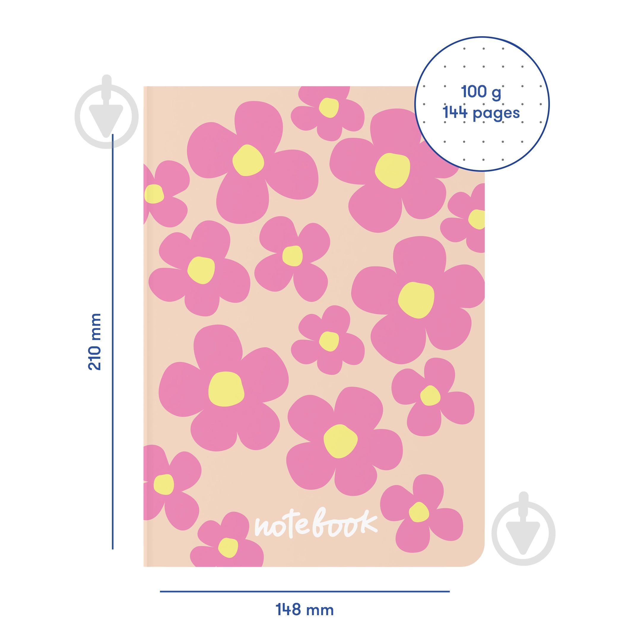 Блокнот Orner Цветочный розовый - фото 2 Блокнот Orner Цветочный розовый - фото 2