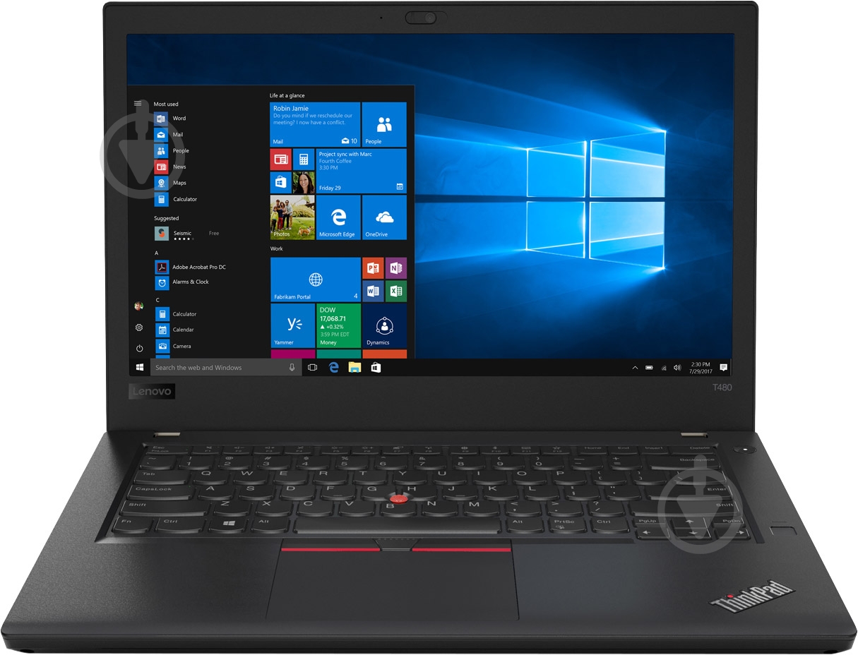 Ноутбук Lenovo ThinkPad T480 14" (20L5000BRT) black - фото 2 Ноутбук Lenovo ThinkPad T480 14" (20L5000BRT) black - фото 2