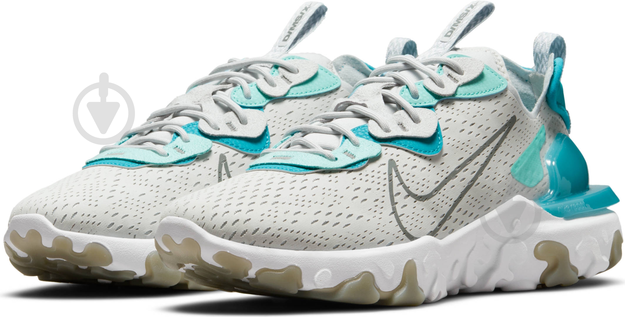 Кроссовки мужские демисезонные Nike React Vision DM2828-001 р.46 светло-серые - фото 9