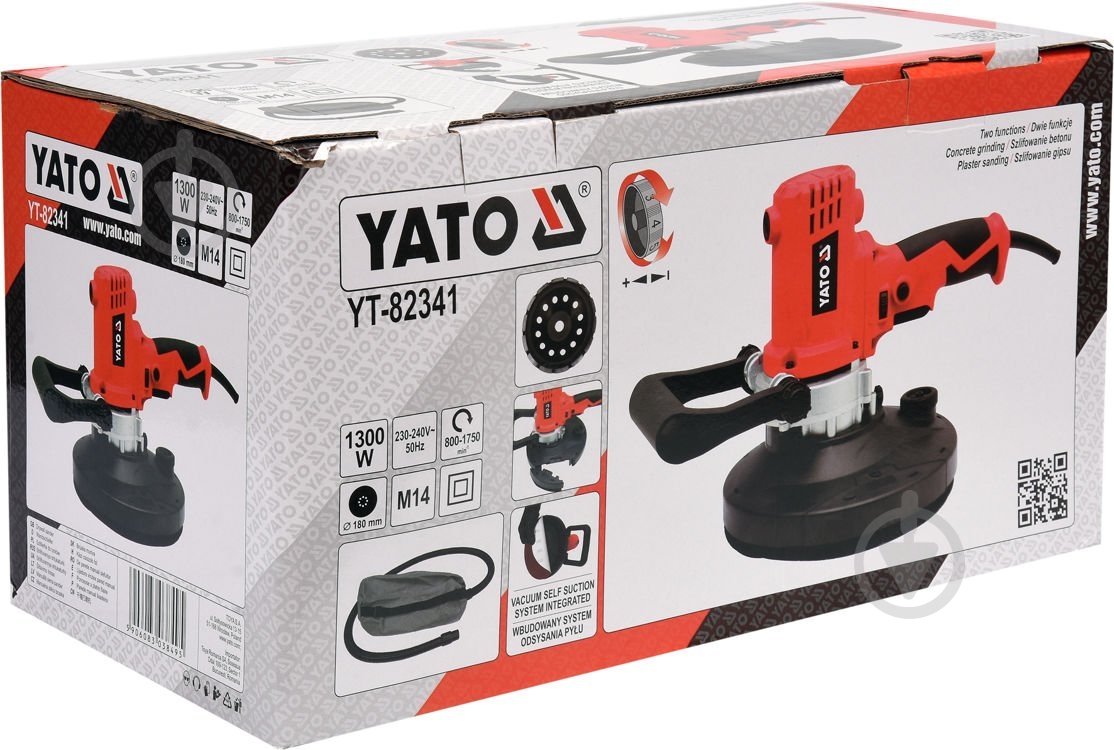 Шлифовальная машина по бетону YATO YT-82341 - фото 4