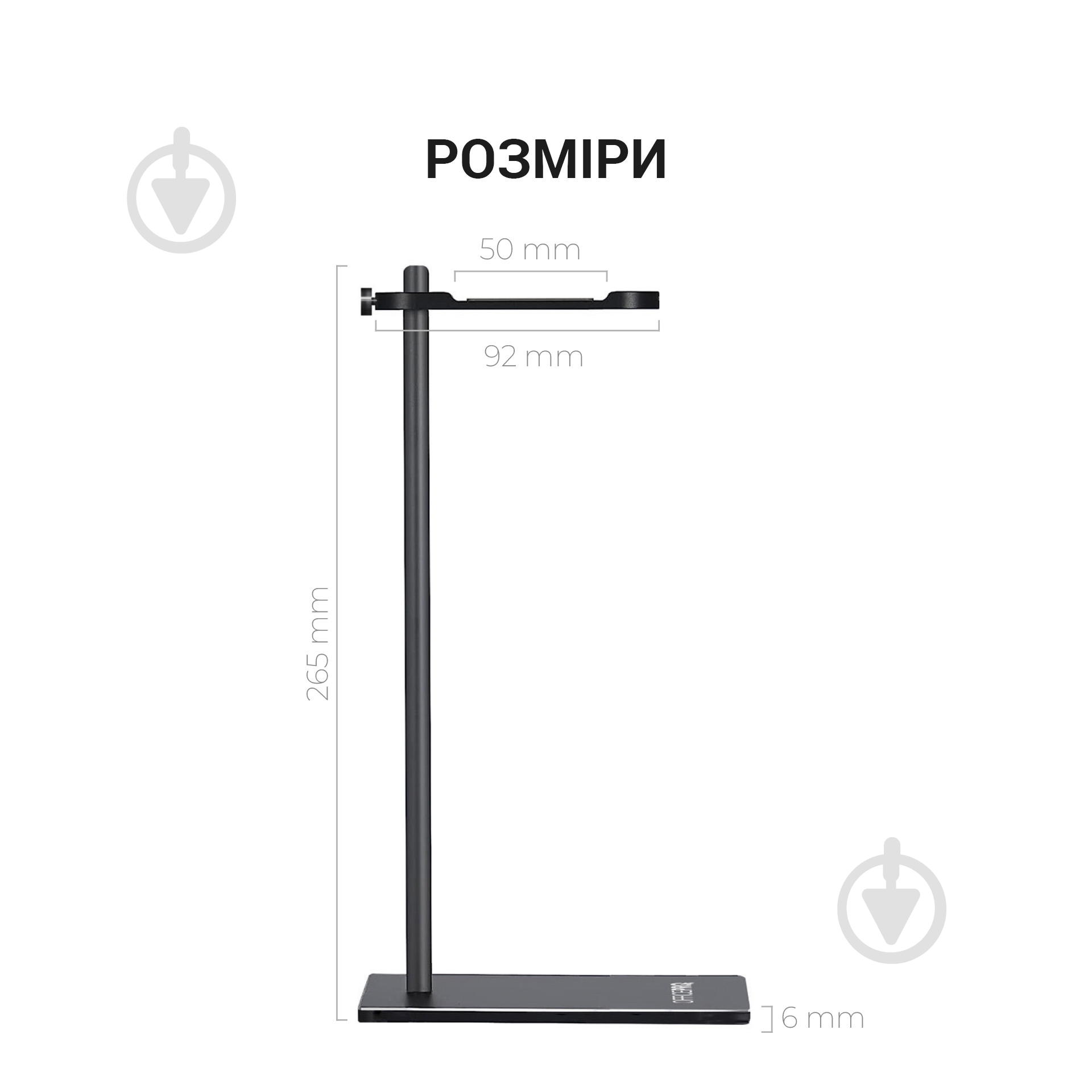 Тримач для навушників OfficePro чорний LS350B - фото 13