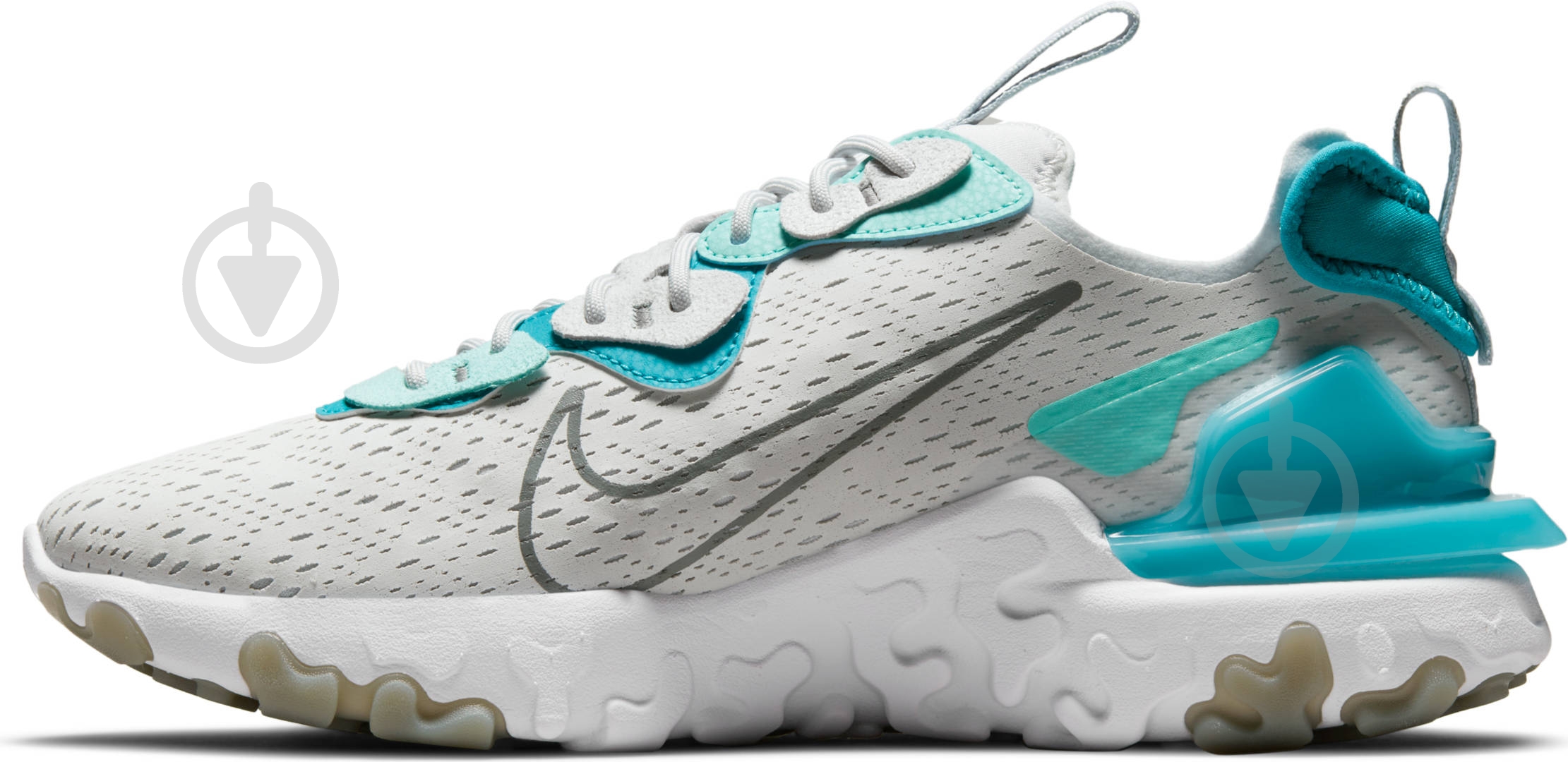 Кроссовки мужские демисезонные Nike React Vision DM2828-001 р.47,5 светло-серые - фото 2 Кроссовки мужские демисезонные Nike React Vision DM2828-001 р.47,5 светло-серые - фото 2