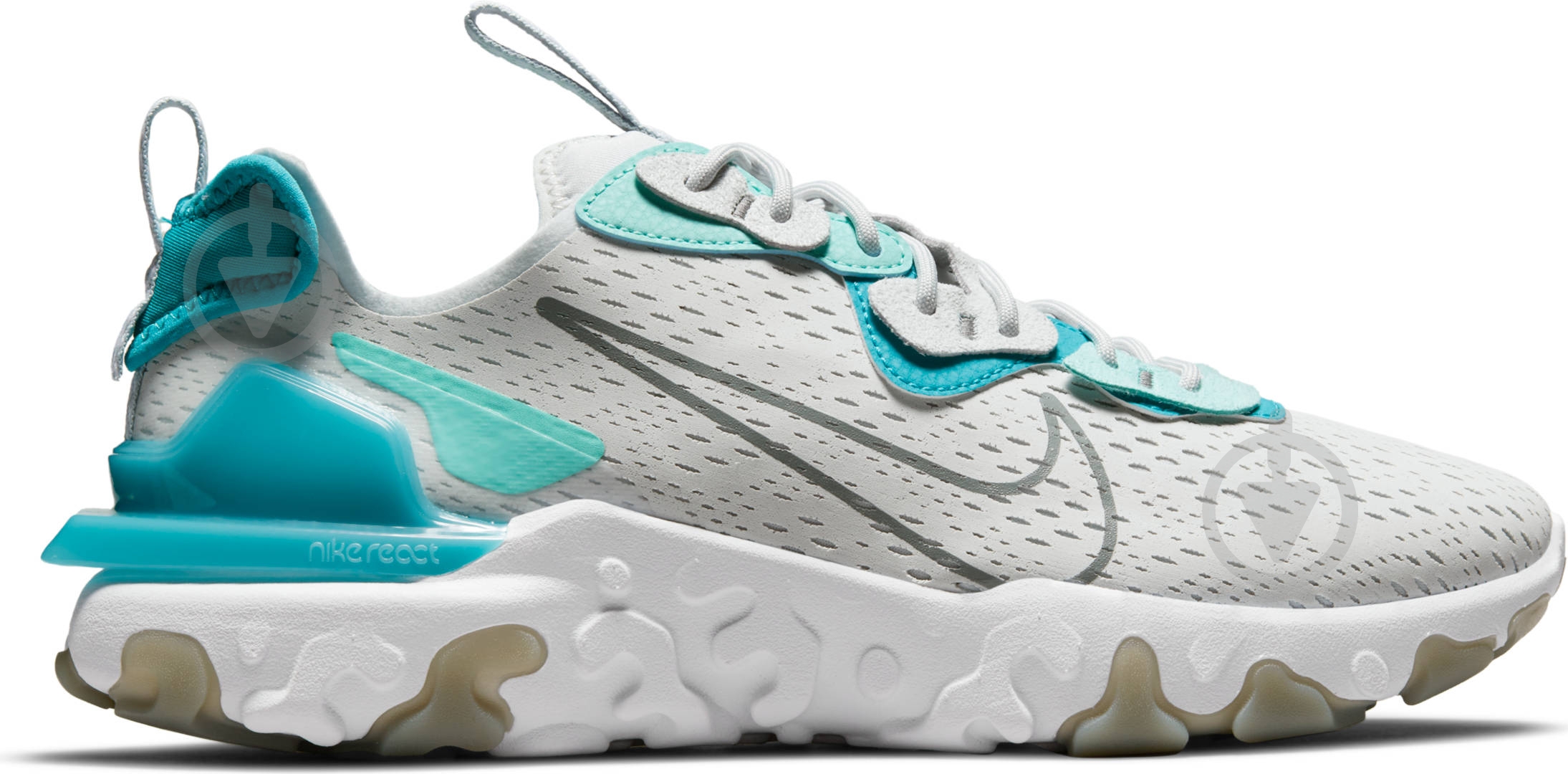 Кроссовки мужские демисезонные Nike React Vision DM2828-001 р.47,5 светло-серые - фото 3 Кроссовки мужские демисезонные Nike React Vision DM2828-001 р.47,5 светло-серые - фото 3