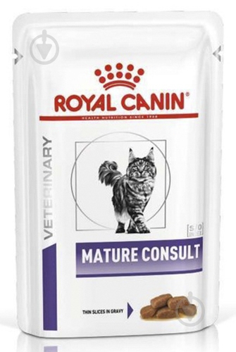 Корм влажный для взрослых кошек Royal Canin V.D. Senior Consult Stage 85 г - фото 1 Корм влажный для взрослых кошек Royal Canin V.D. Senior Consult Stage 85 г - фото 1