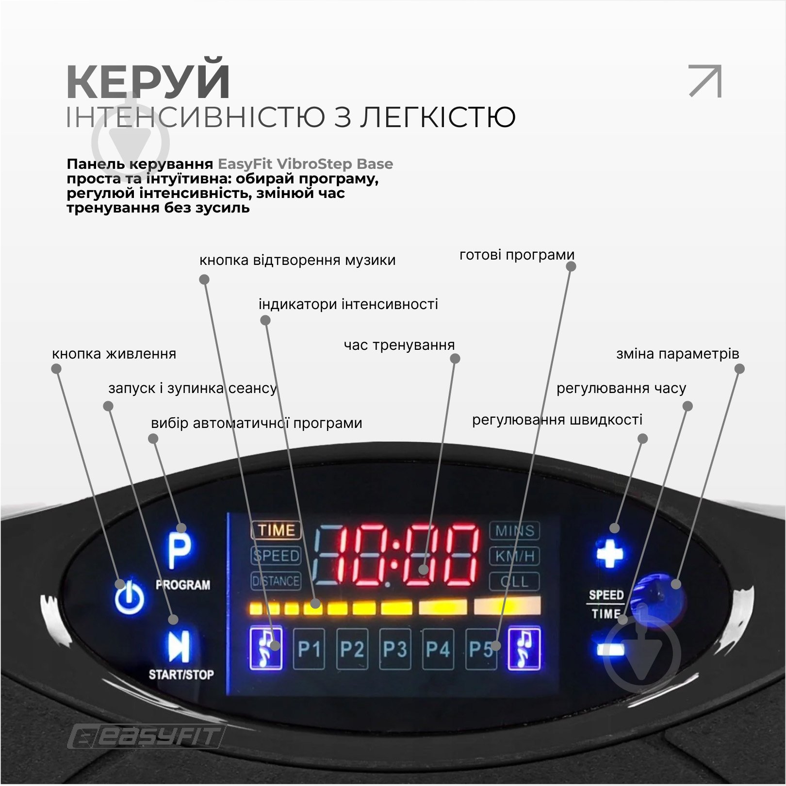 Балансировочная платформа EasyFit виброплатформа VibroStep Base - фото 7